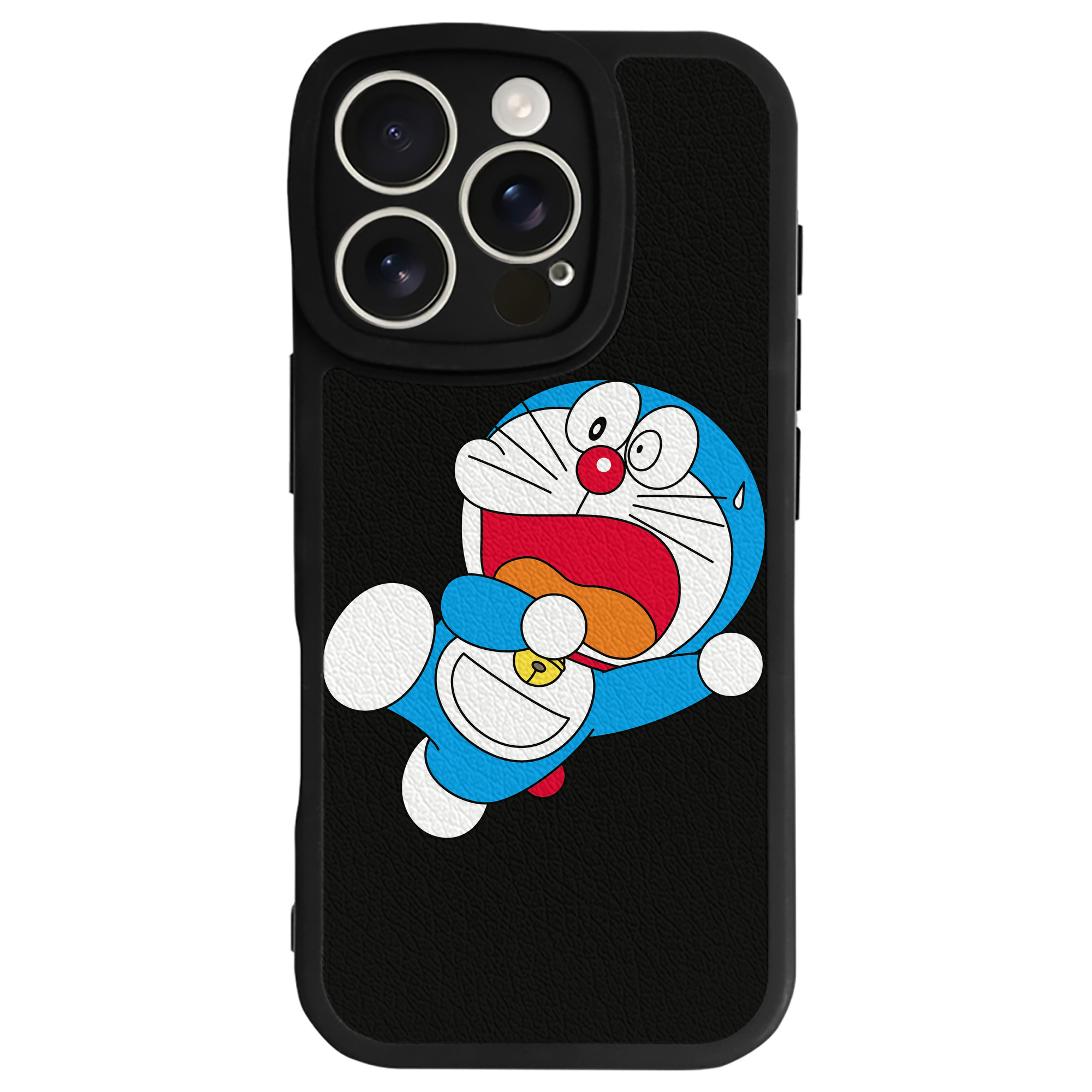 （画像用） ドラえもん Doraemon 【iPhone 16シリーズ対応】シリコンスマホケース（レザー調） 材質：シリコン